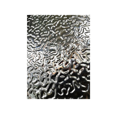 ASTM 스테인레스 강 장식적 물 잔물결은 201 202 203 304 316 340 430을 시트로 덮습니다