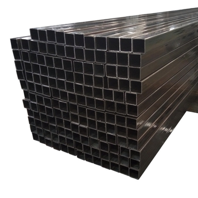 Q235 검은 분말 코팅된 사각 배관 Astm 12ft 이음새가 없는 사각형 강철관
